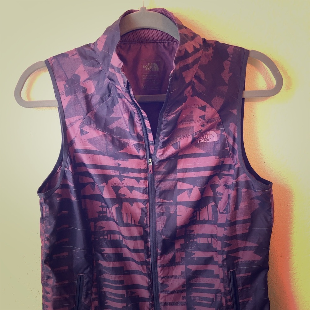 North face windbreaker vest